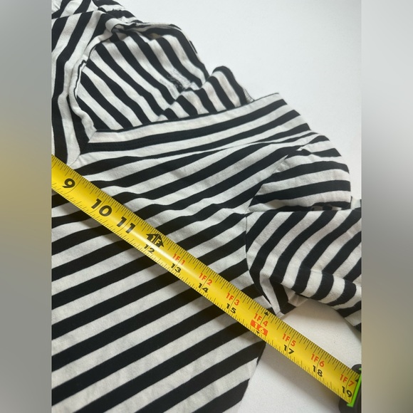 Gudrun Sjoden Black and White Chevron Dress Size Small Cotton T-Shirt EUC - Picture 5 of 8